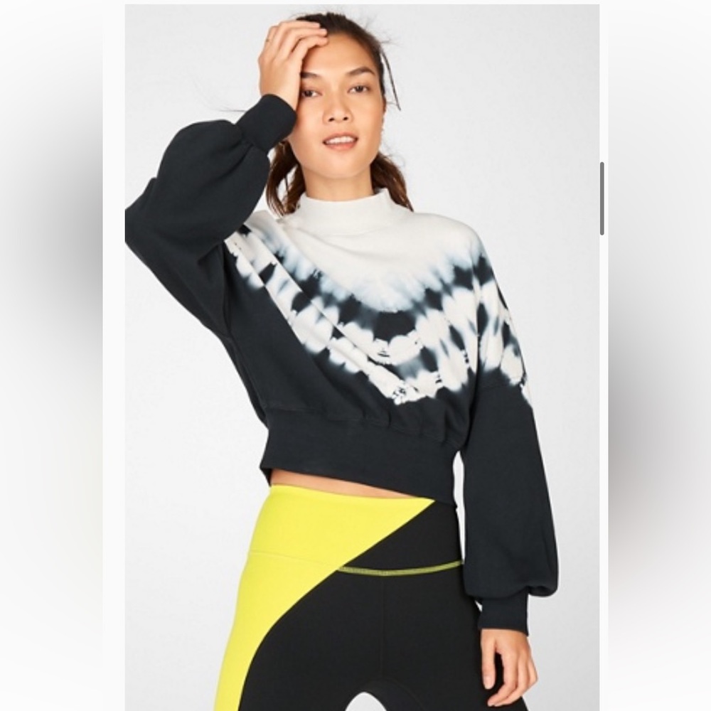 Long Sleeve Mock Neck Sweatshirt